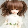 Wig / 6-7 inch / Curly Twintails with Bangs (Brown #27)