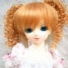 Wig / 7-8 inch / Curly Twintails with Bangs (Goldenbrown #144)