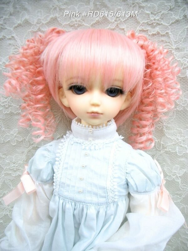 Wig / 7-8 inch / Curly Twintails with Bangs (Pink #R615/613M)