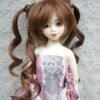 Wig / 6-7 inch / Chignon Curly Twintails (Brown #27)