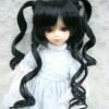 Wig / 7-8 inch / Long Twintails (Black #2)