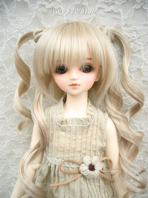 Wig / 7-8 inch / Long Twintails (Dark Ivory #22/613M)