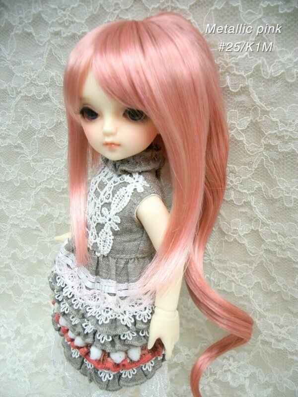 Wig / 6-7 inch / Long Ponytail (Metallic pink #25/K1M)