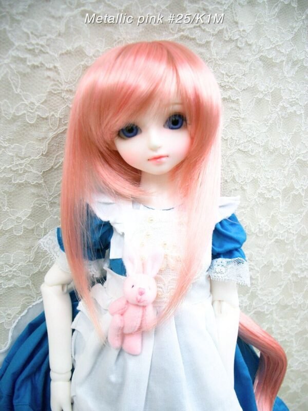 Wig / 7-8 inch / Long Ponytail (Metallic pink #25/K1M)