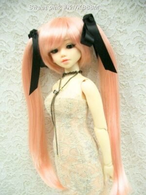 Wig / 6-7 inch / Ribbon Twintails (Sweet pink #K1/KB88M)