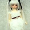 Wig / 7-8 inch / Ribbon Twintail (#White)