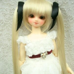 Wig / 7-8 inch / Ribbon Twintail (Ivory #KB88)