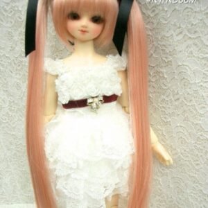 Wig / 7-8 inch / Ribbon Twintail (Sweet pink #K1/KB88M)