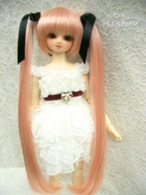 Wig / 7-8 inch / Ribbon Twintail (Sweet pink #K1/KB88M)