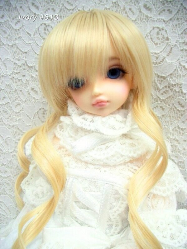 Wig / 7-8 inch / Curly Twintail (Ivory #613)