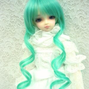 Wig / 7-8 inch / Curly Twintail (Turquoise #613/C11M)