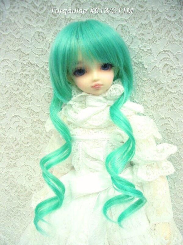 Wig / 7-8 inch / Curly Twintail (Turquoise #613/C11M)