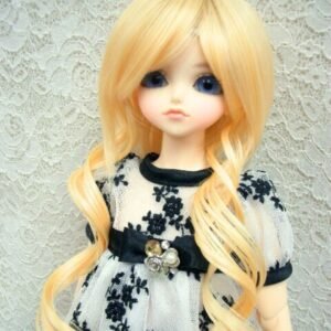 Wig / 7-8 inch / Curly Twintail (Sweet gold #GOLD)