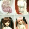 Wig / 6-7 inch / Ribbon Twintails (Lightgoldbrown #25)