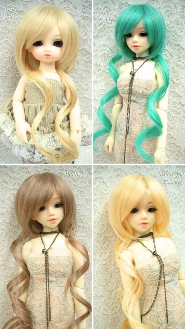 Wig / 6-7 inch / Long Twintails (Maroon #350)