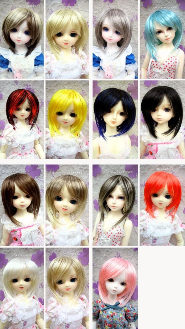 Wig / 7-8 inch / Short (Milkwhite #K19)