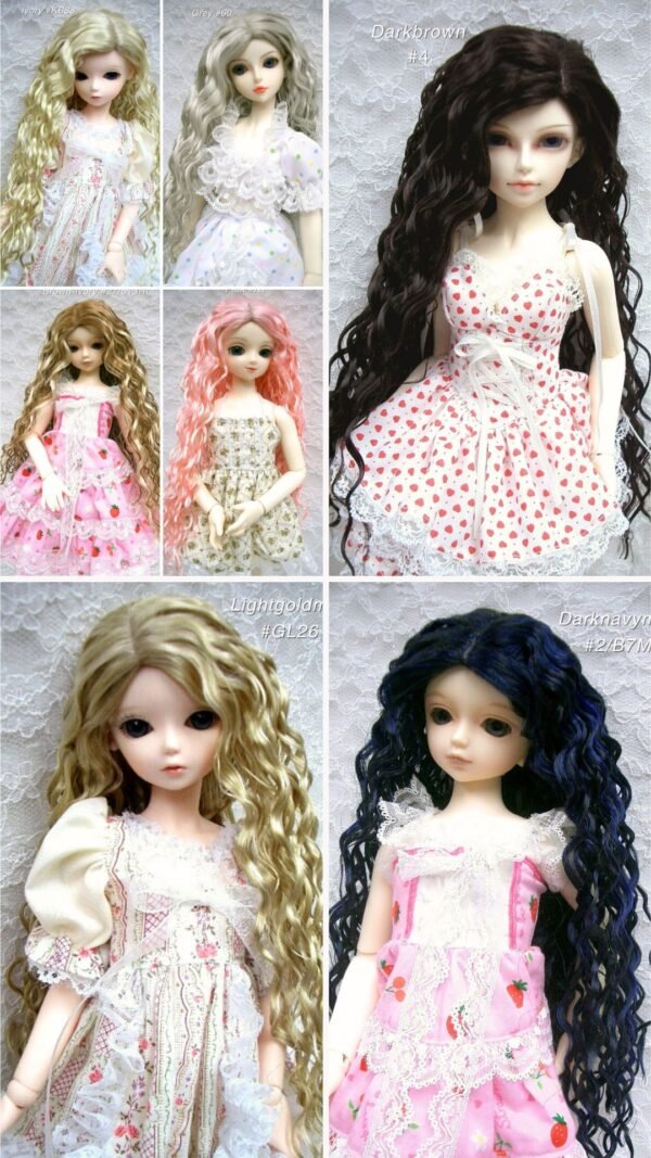 Wig / 7-8 inch / One-length Long Wave (Darknavymix #2/B7M)