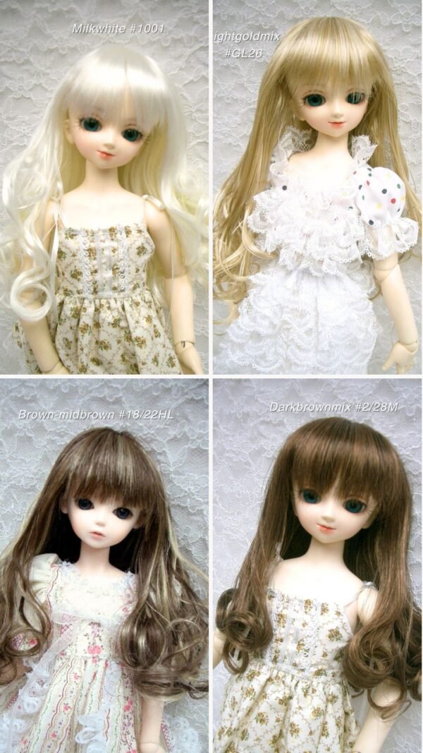 Wig / 7-8 inch / Long Hair Curly (Lightgoldmix #GL26)