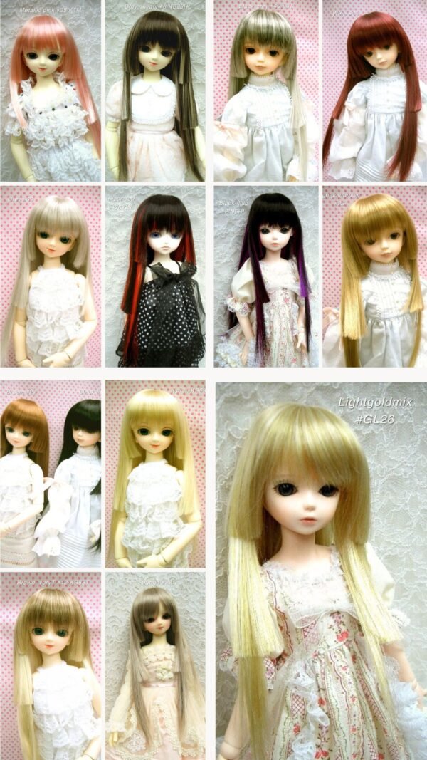 Wig / 7-8 inch / Princess-cut Long (Black-lilac #2/N5HL)