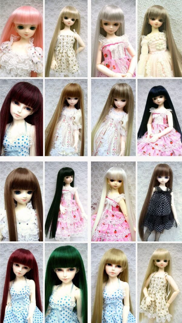 Wig / 7-8 inch / Long Straight (Lightgoldmix #GL26)