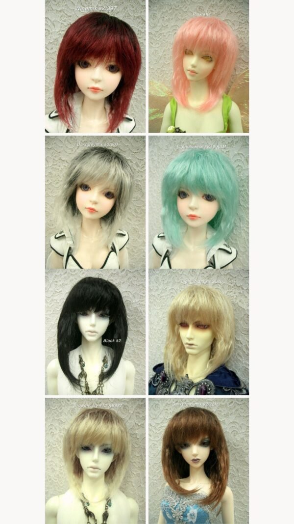 Wig / 8 inch / Medium Soft Wave (Black #2)