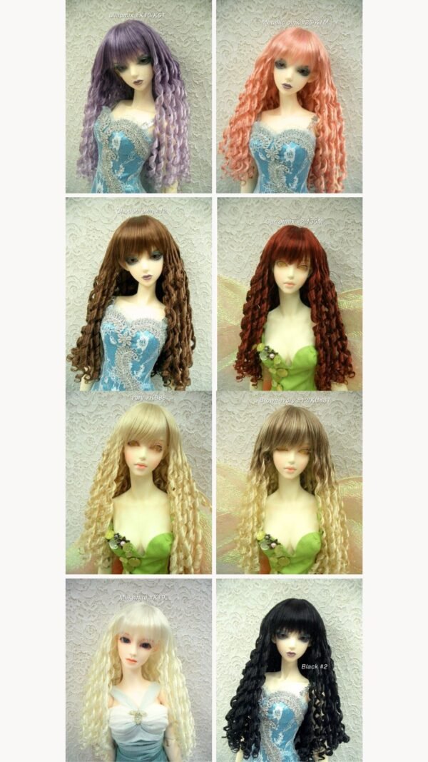 Wig / 8 inch / Spiral Curls (Black #2)