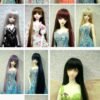 Wig / 8 inch / Long Straight with Bangs *Length 38cm (Grey #60)