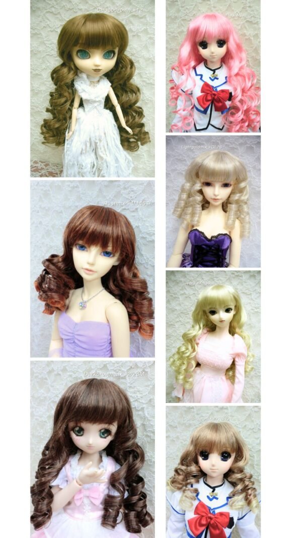 Wig / 8-9 inch / Medium Curls (Pink #N9)