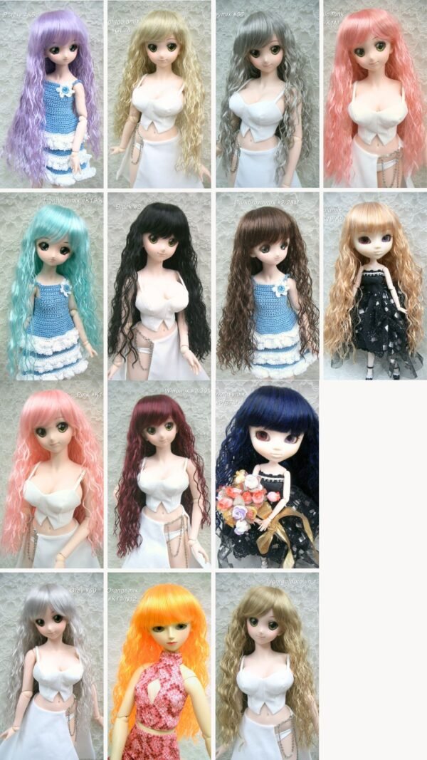 Wig / 8-9 inch / Medium Long Wave (Black #2)