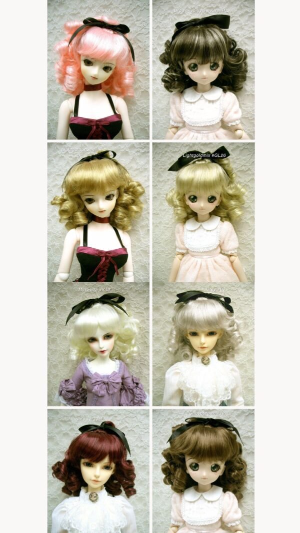 Wig / 8-9 inch / Ribbon Princess Curls (Lightgoldmix #GL26)