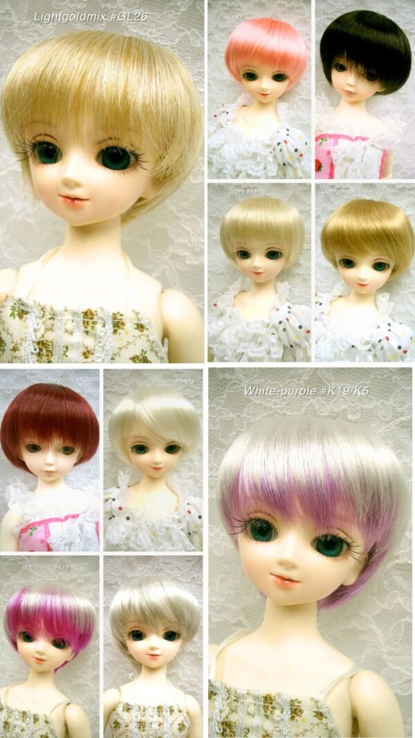 Wig / 7-8 inch / Short Bob (Lightgoldmix #GL26)