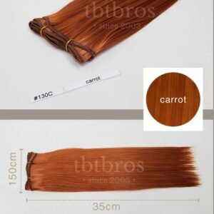 Heat-Resistant Wig Wefting (Carrot #130C)