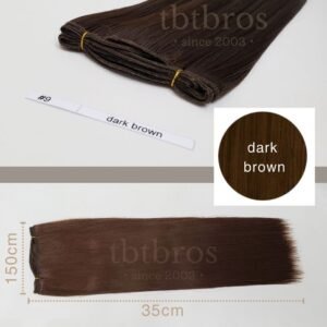 Heat-Resistant Wig Wefting (Dark Brown #9)