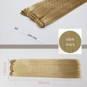 Heat-Resistant Wig Wefting (Dark Ivory #22)
