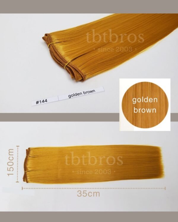Heat-Resistant Wig Wefting (Golden Brown #144)
