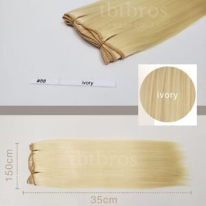 Heat-Resistant Wig Wefting (Ivory #88)