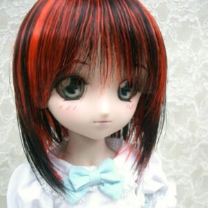 Wig / 8-9 inch / Short (Black-red #2/K7HL)