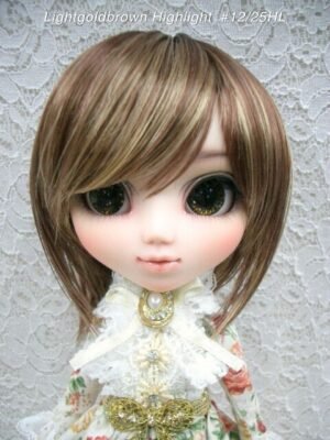 Wig / 8-9 inch / Short (Lightgoldbrown #12/25HL)