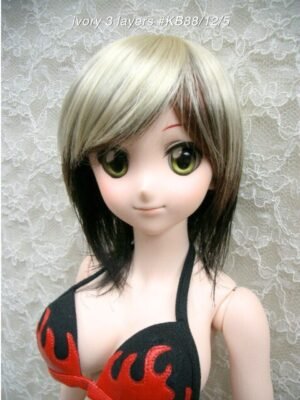 Wig / 8-9 inch / Short (Ivory 3 layers #KB88/12/5)