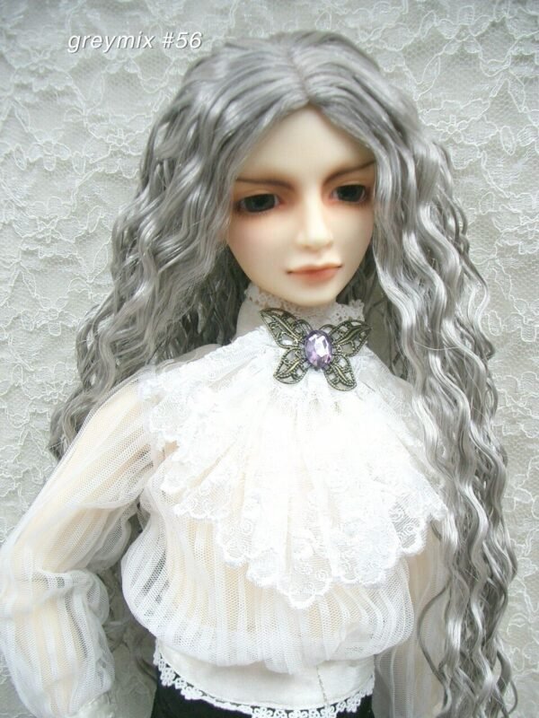 Wig / 8-9 inch / Long Wave (Greymix #56)
