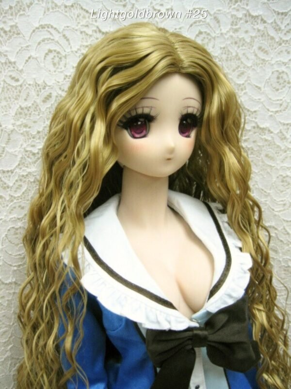 Wig / 8-9 inch / Long Wave (Lightgoldbrown #25)