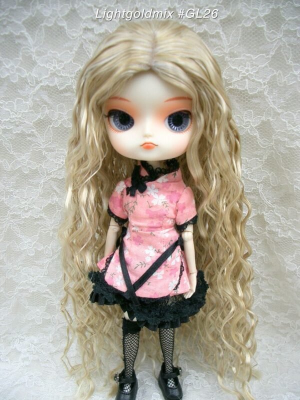 Wig / 8-9 inch / Long Wave (Lightgoldmix #GL26)