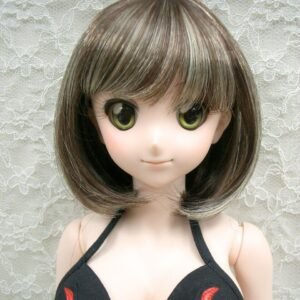 Wig / 8-9 inch / Medium Bob (Darkbrown-lightgold #8/613HL)