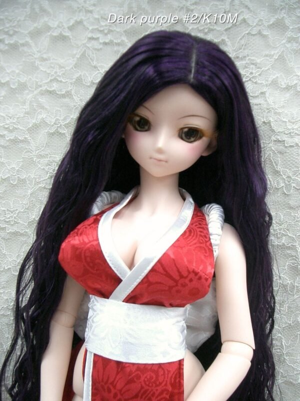 Wig / 8-9 inch / Soft Long Wave (Dark purple #2/K10M)