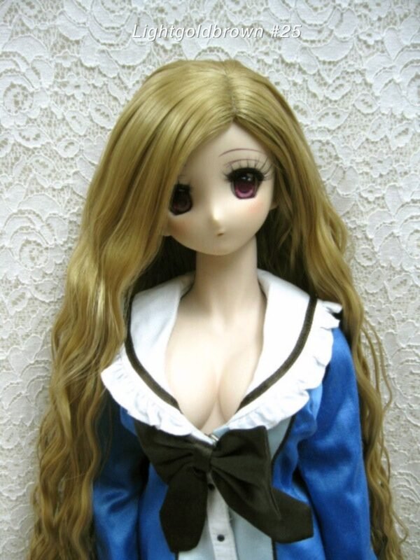 Wig / 8-9 inch / Soft Long Wave (Lightgoldbrown #25)