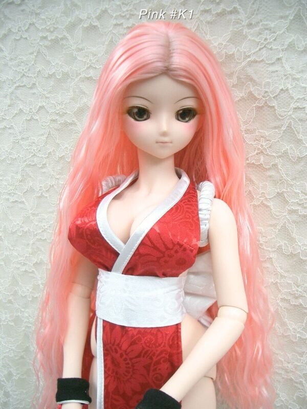 Wig / 8-9 inch / Soft Long Wave (Pink #K1)