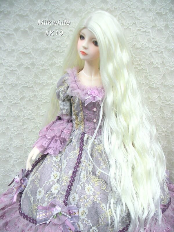 Wig / 8-9 inch / Soft Long Wave (Milkwhite #K19)