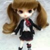Wig / 8-9 inch / Twintails Ribbon Curly (Brown #27S)