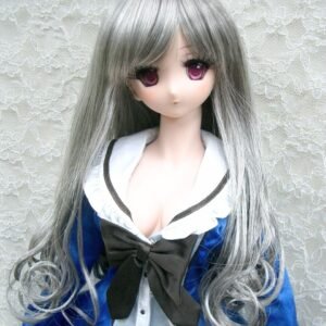 Wig / 8-9 inch / Medium Long Curls at the end (Greymix #56)