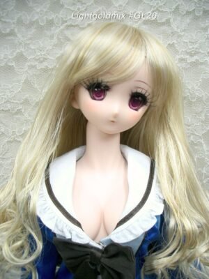 Wig / 8-9 inch / Medium Long Curls at the end (Lightgoldmix #GL26)